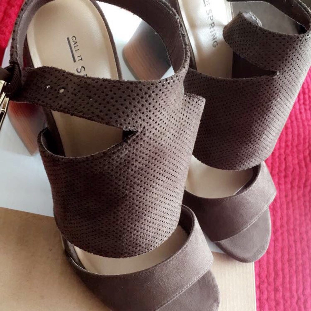 Call it Spring ombré heeled brown heel